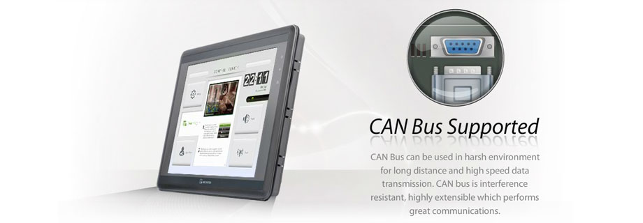 CAN Bus Supported - CAN Bus can be used in harsh environment for long distance and high speed data transmission.  CAN bus is interference resistant, highly extensible which performs great communications.